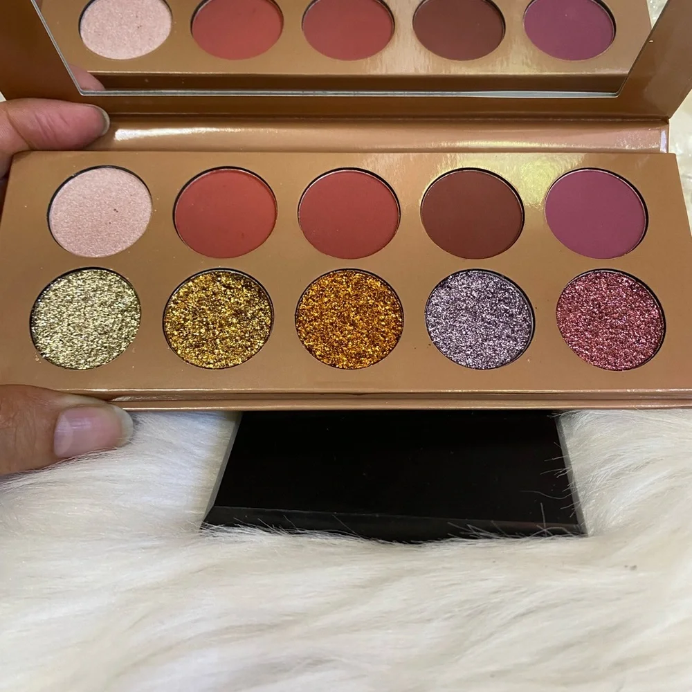 TRENDBEAUTY GLITTER ROSE GOLD 10 COLOR PALETTE